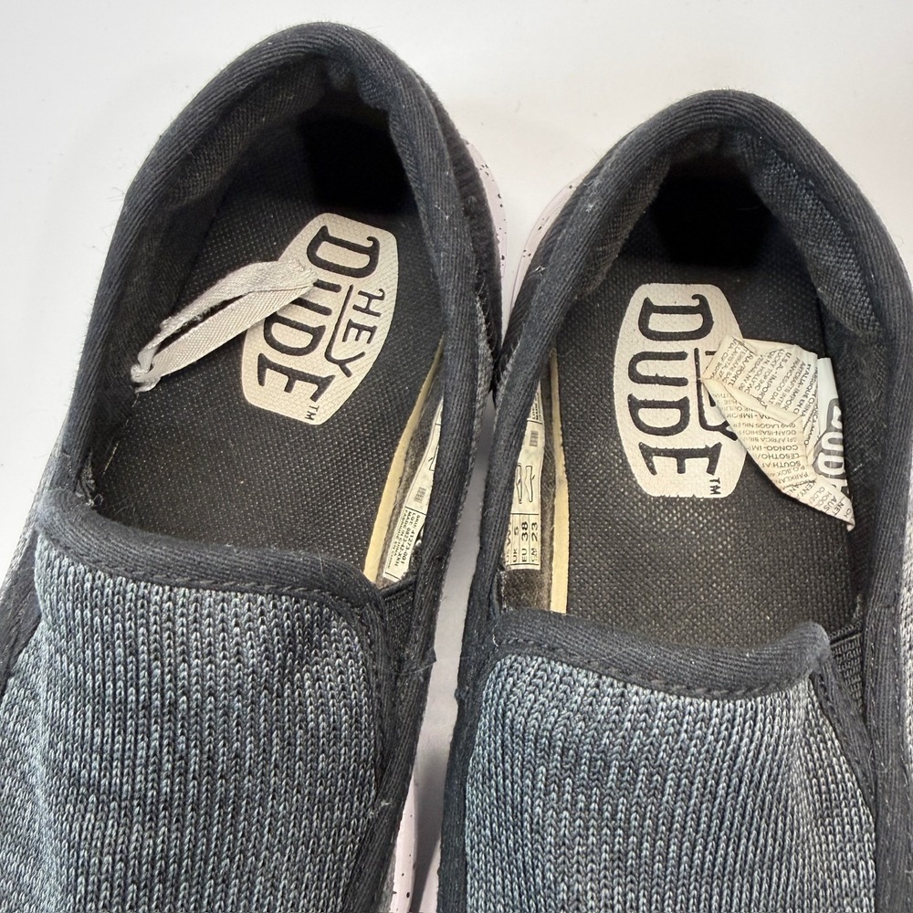 Hey Dude Sunapee W Sport Mesh Slip Pull On Shoe 40241-001 Black Women 7 - Picture 5 of 14